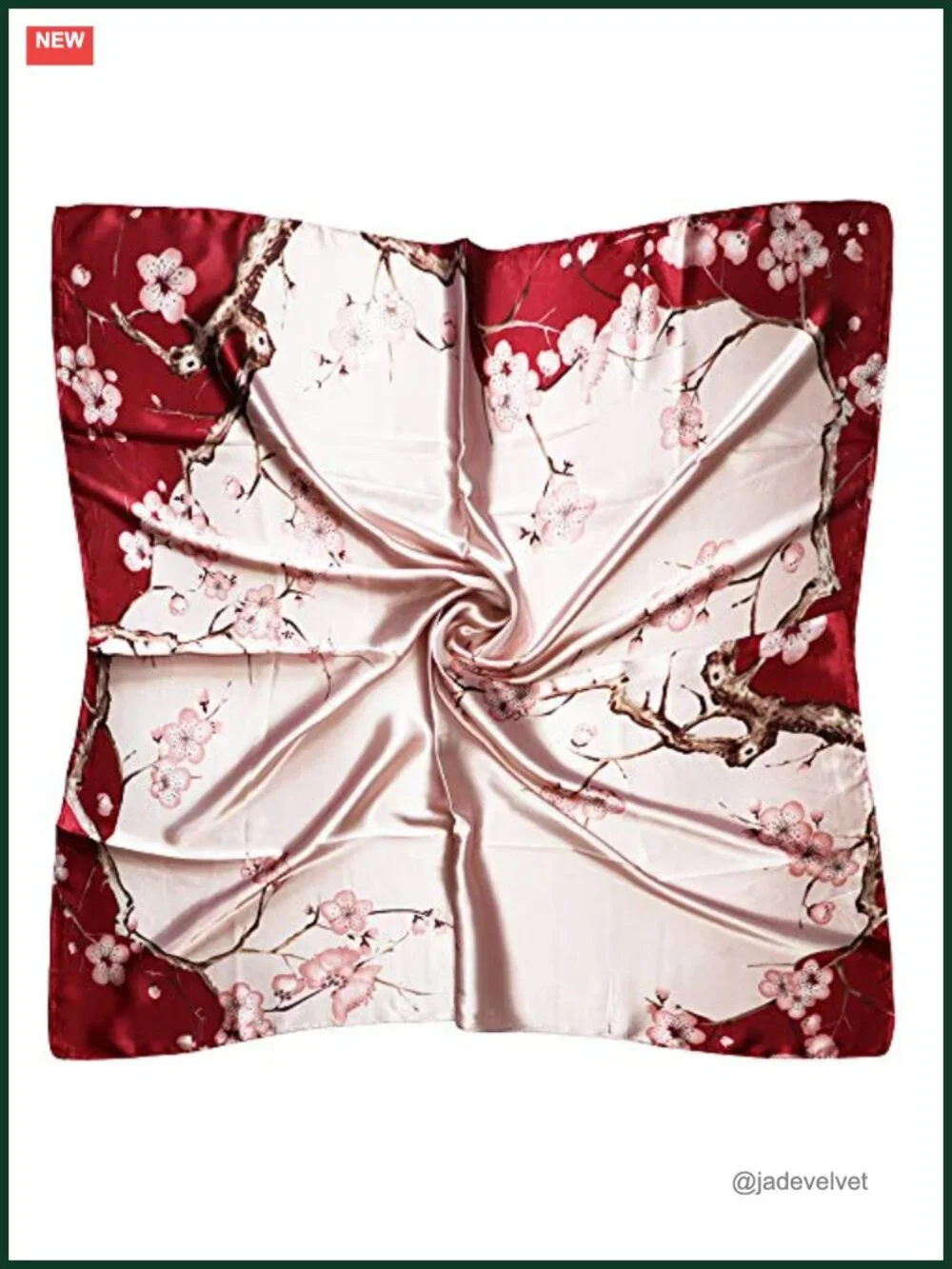 Satin Head Scarf for Women Silk Like Hair Wrap, 35x35 Large Square Bandana